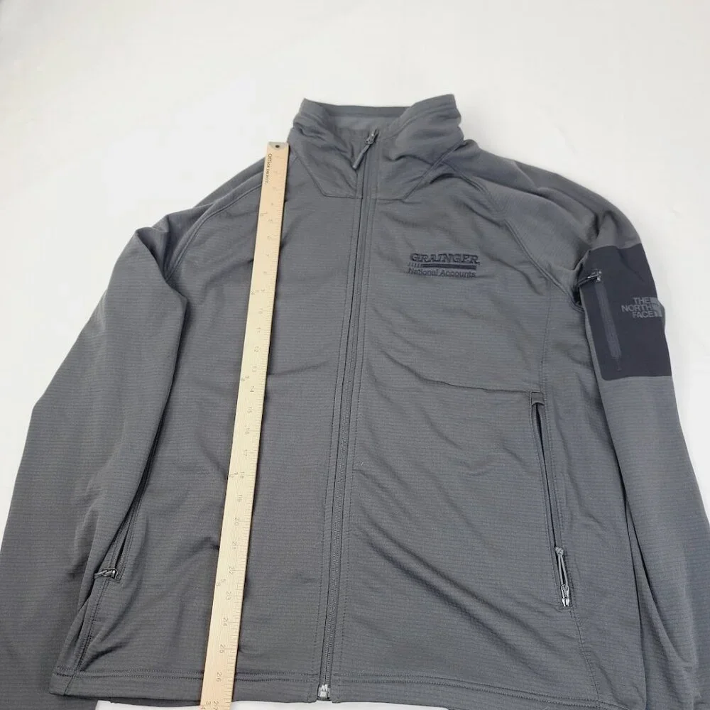 The North Face Men's Gray Long Sleeve Mock Neck Windrunner Fleece Jacket Size XL